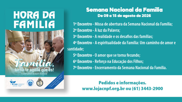 Material da Semana Nacional da Família disponível para retirada